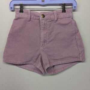 Billabong Womens Corduroy Shorts Pink Mauve 24